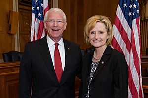 U.S. Senator Roger F. Wicker with U.S. Senator Cindy Hyde-Smith of Mississippi