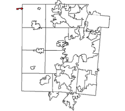 Location within Montgomery County, Ohio