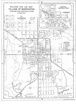 Village of Barrington Map 1953