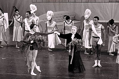 Virginia Johnson, Irina Nijinska and Eddie Shellman, DTH, 1983