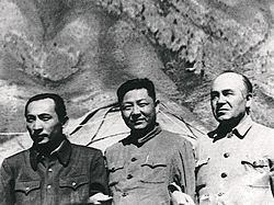 Xi Zhongxun, Saifuddin Azizi, Burhan Shahidi