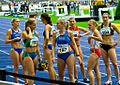 100 metres race winner Sina Schielke (192) and the other Runners - ISTAF 2006 - Berlin, 3 September