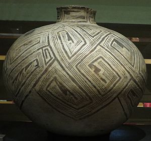 Ancestral Pueblo, Reserve black on white jar, 1050-1100 CE, Heard Museum