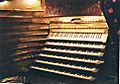 Barton organ originally installed in the Chicago Stadium, Chicago IL USA; console detail