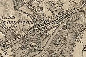 Brentford, 1856 map