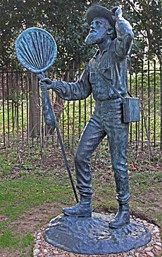 Bronze statue of Alfred Russel Wallace