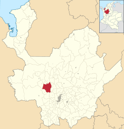 Location of the municipality and town of Santa Fe de Antioquia in the Antioquia Department of Colombia
