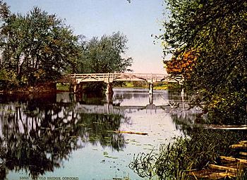 Concord River at Old Bridge, Concord, MA, circa 1900.jpg