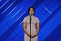 Demi Lovato at the Democratic National Convention, July 2016