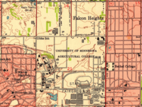 Falcon Heights, Minnesota, map (1951)