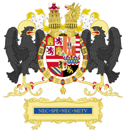 Full Ornamented Coat of arms of Philip II of Spain (1558–1580).svg