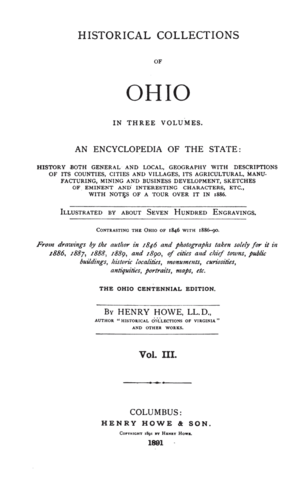 Historical Collections of Ohio Title page