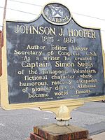 Johnson J Hooper Plaque