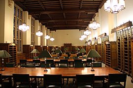 Sterling Memorial Library Newspaper Reading Room