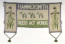 Suffragette Banner - Musuem of London