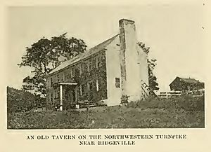 Tavern along Northwestern Turnpike near Ridgeville WV from Book of the Royal Blue October 1908 Vol 12 No 01 Page 11