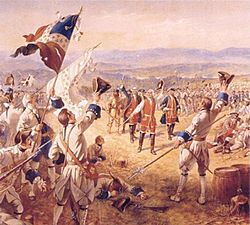 The Victory of Montcalms Troops at Carillon by Henry Alexander Ogden