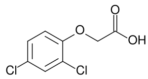 2,4-Dichlorophenoxyacetic acid structure