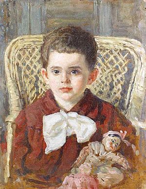 Alexander makovski boy with doll