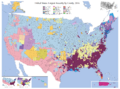 Ancestry map of the United States, 2016