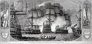 Brilliant naval action of the East India Fleet