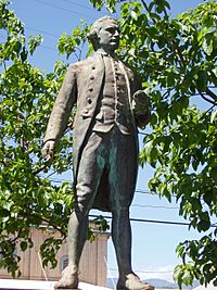 Captain James Cook statue, Waimea, Kauai, Hawaii