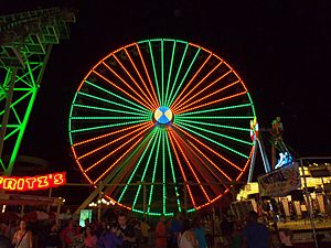 Giant Ferris Wheel (Morey's Piers) Wildwood NJ Night 2012