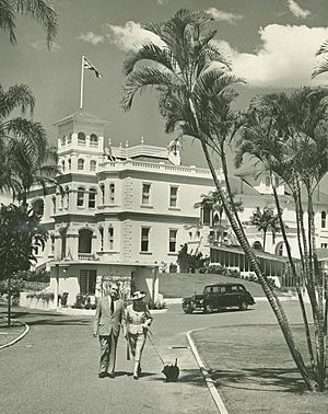 Government House, Sir John & Lady Lavarack, Brisbane 1947