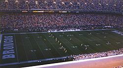 Mile High Stadium during a Broncos game on September 15, 1996