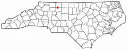 Location of King, North Carolina