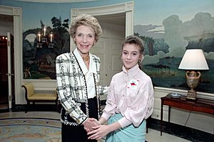 Nancy Reagan and Alyssa Milano