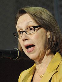 Oregon Attorney General Ellen Rosenblum addresses attendees at the conference (15478927731) (cropped)