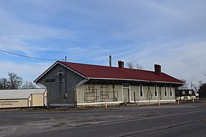 The Dahlgren railroad depot in 2019