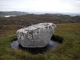 Rock near the summit of Cnoc Mor