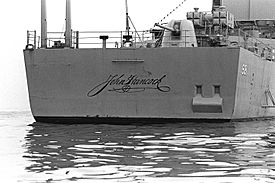 USS John Hancock Stern