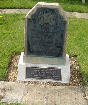 Baedeker Raids civilian memorial. Earlham Road Cemetery, Norwich