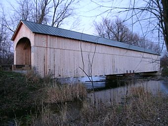Cedar Swamp Covered Bridge, Salisbury, Vermont.jpg