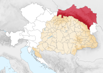 Galicia and Lodomeria in Austria-Hungary (map showing territorial scope from 1849 to 1918)