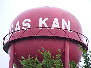 "Gas Kan"- shaped Watertower in Gas (2012)