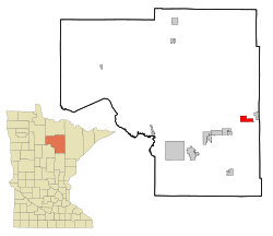 Location of the city of Nashwaukwithin Itasca County, Minnesota