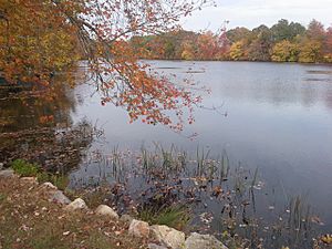 Kenyon's Grist Mill Pond in Usquepaug, Rhode Island Richmond RI
