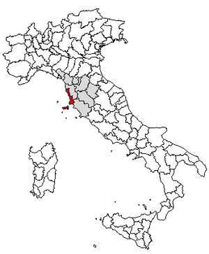 Location of Province of Livorno