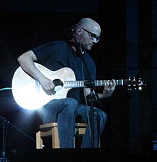 Moby performing at the David Lynch Weekend, Maharishi University of Management in Fairfield, Iowa, Saturday evening, April 26, 08