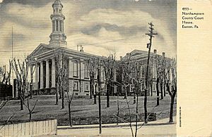 1905 illustration of Northampton County Courthouse in Easton