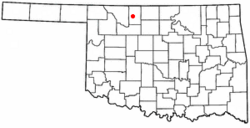 Location of Lambert, Oklahoma