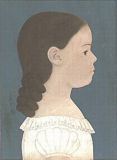Ruth Henshaw Bascom, Elizabeth Cummings Low, watercolor, pastel, and pencil, 1829