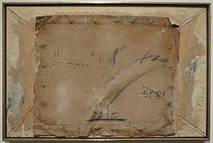 'Canvas Burned to Matter' by Antoni Tàpies, c. 1960, Honolulu Museum of Art