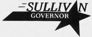 1986 Mike Sullivan gubernatorial campaign logo