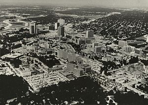 Aerial photograph of Houston