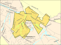 Census Bureau map of Medford Lakes, New Jersey